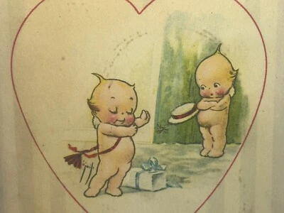 Kewpies Valentine Postcard Keep So Shy Rose O'Neill a/s Gibson Art - image 1 of 3