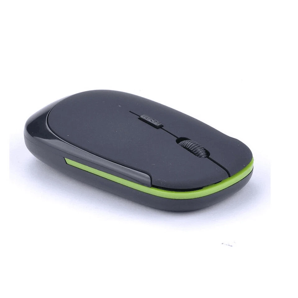 Slim Wireless Mouse Silent USB Mice 2.4GHz Adjustable DPI For Laptop PC Desktop - Image 2 of 4