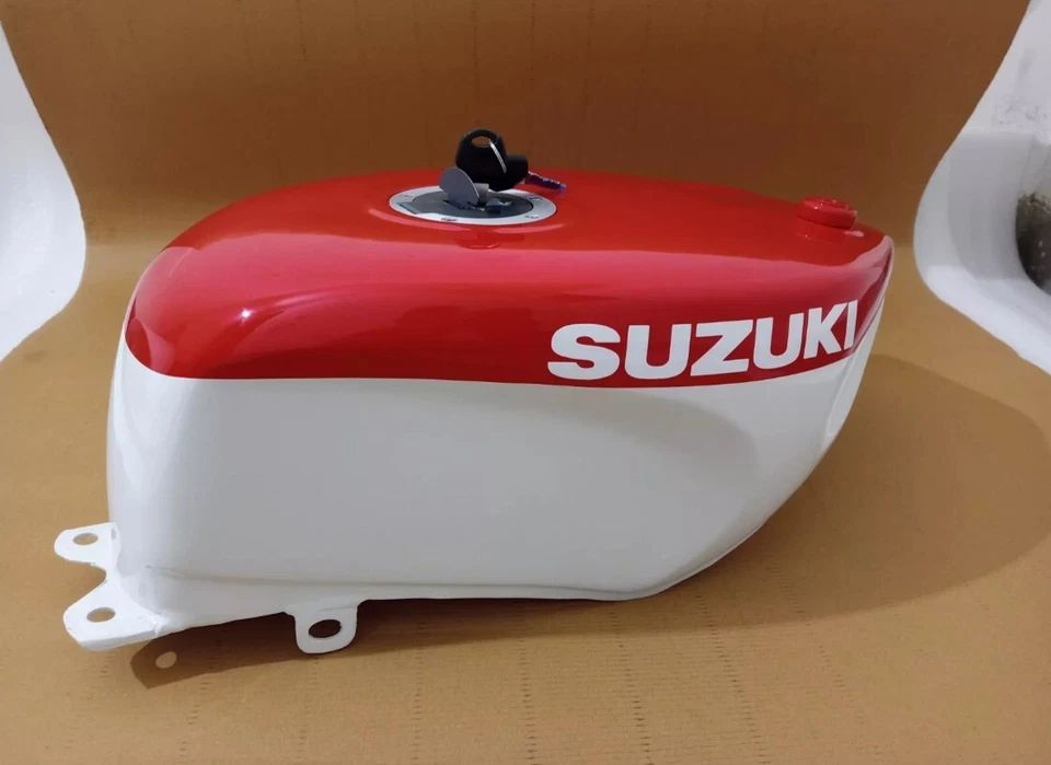 APTO PARA Suzuki RGV250 vj22 1991-1994 rojo blanco acero gasolina tapa grifo Foto 3 de 4
