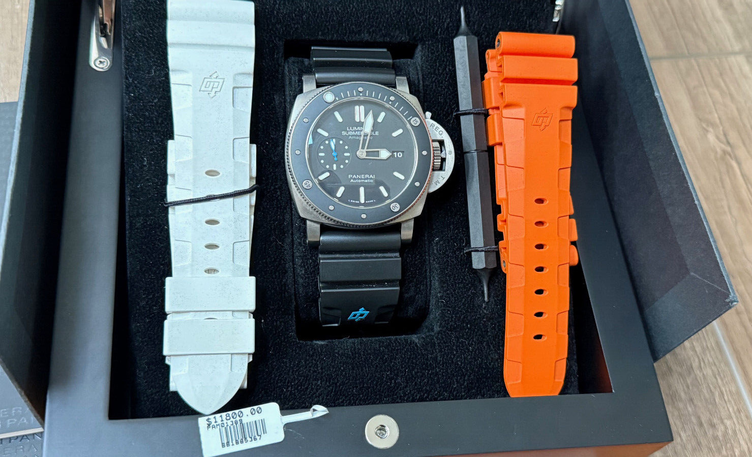 Panerai Luminor Submersible 1950 Automatic Black Dial Men's Watch Titanium 47MM