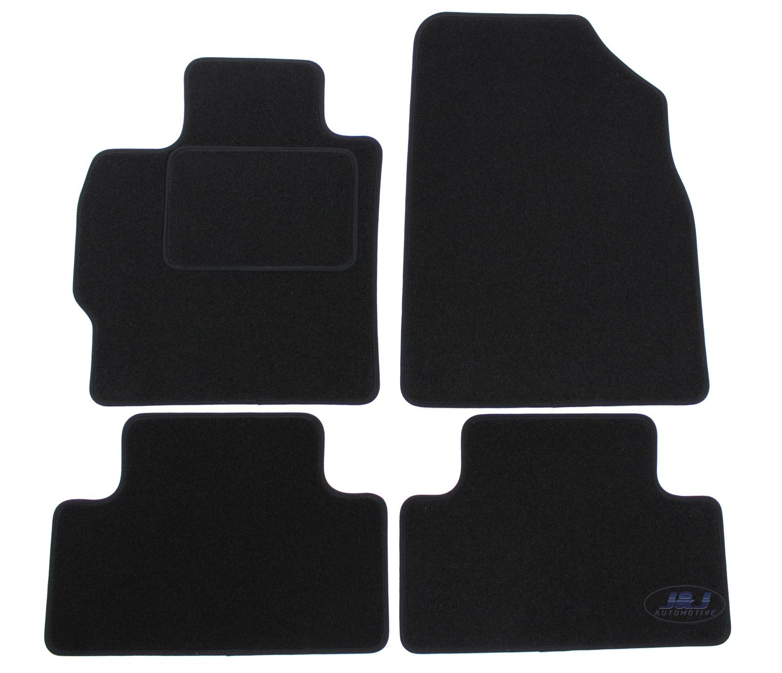 Tapis de sol velours noir sur mesure pour Mazda CX-7 de 2007 à 2012 4 pièces