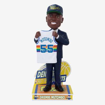 Dikembe Mutombo Denver Nuggets 1991 Draft Pick Bobblehead NBA Basketball