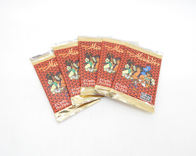 Sky Box Aladdin Disney Trading Cards/Sticker - 5 Packets