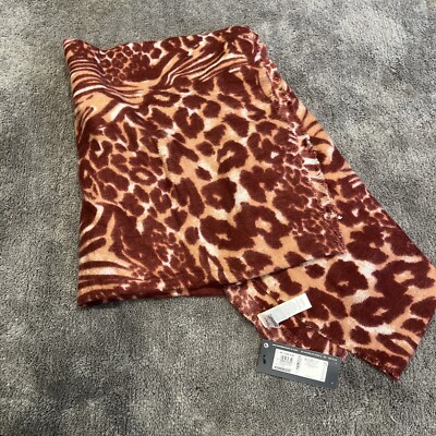 Marks And Spencer Red Burgundy Mix Scarf M&S Long Check BNWT UK