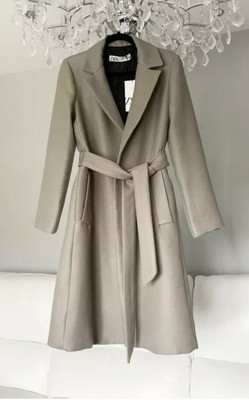 zara khaki coat
