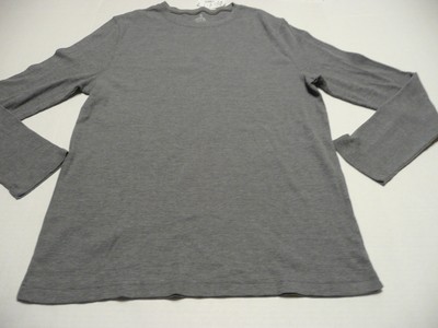 MENS LARGE KOHLS GRAY LONG SLEEVE 