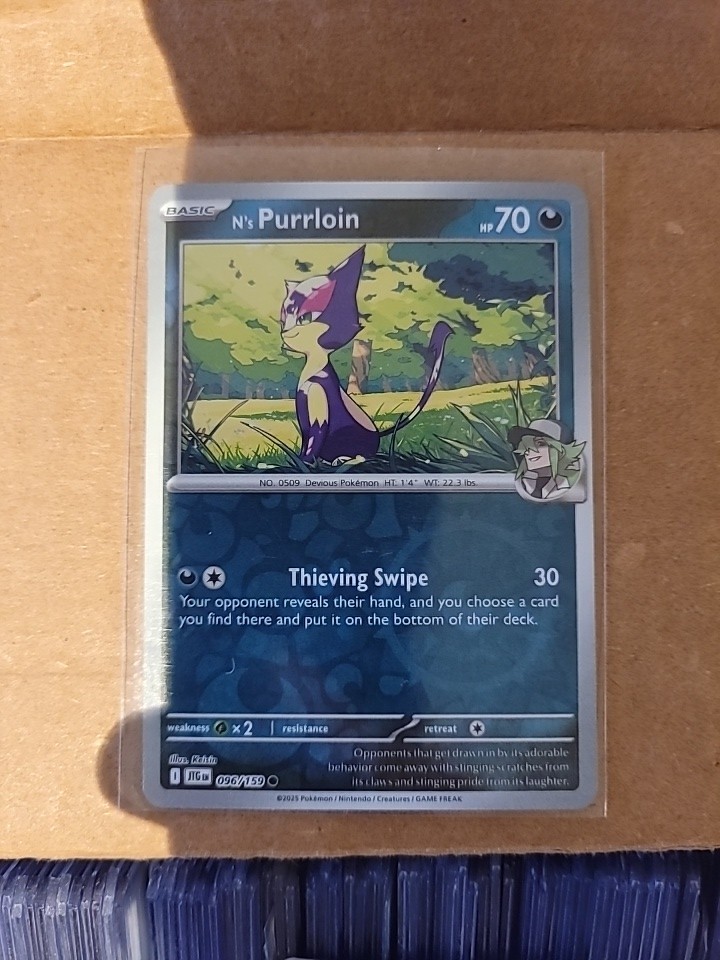 N's Purrloin 96/159 Reverse Holo | Journey Together | Pokemon Card