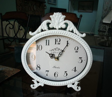 Abdurey vintage 57 Rue de lille Paris desk table clock