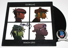 DAMON ALBARN SIGNED GORILLAZ 'DEMON DAYS' ALBUM VINYL RECORD LP BECKETT COA