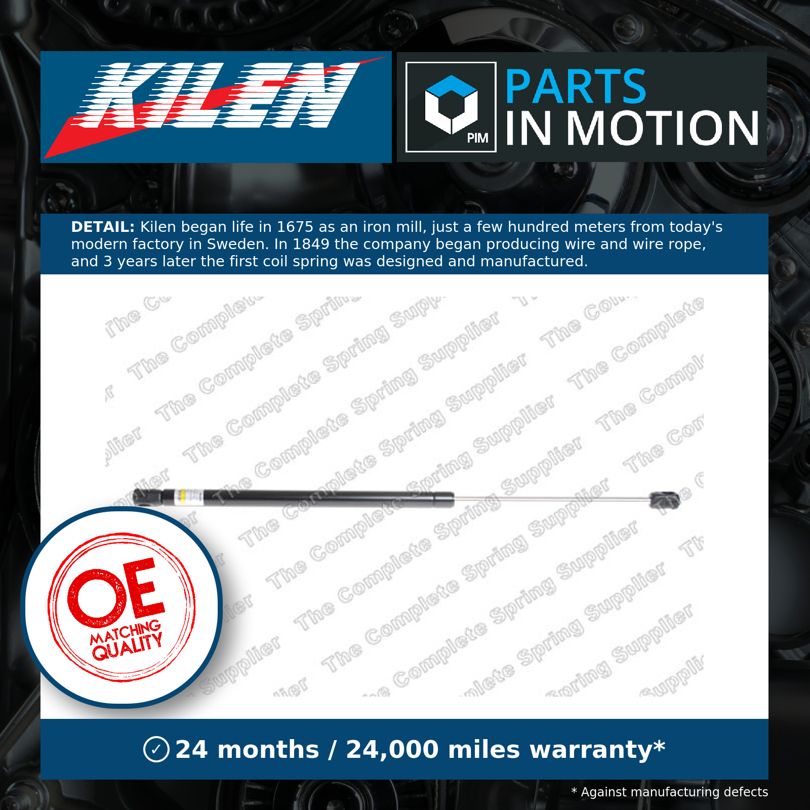 Boot Gas Strut 444056 Kilen Spring Lift Tailgate Rear 5132262 93386999 176726