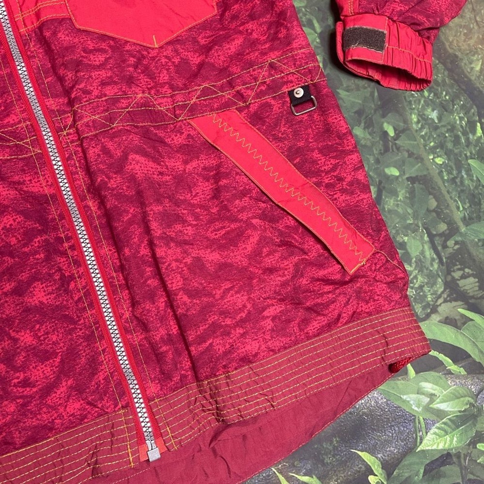Obermeyer 2000s Red Patterned Jacket Ski Coat Wom… - image 3