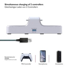 Dock Stazione Di Ricarica Doppia Per Controller PS4 - Carica 2 Joypad Contemporaneamente (NUOVO)