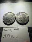 1983 P&D Kennedy Half Dollar -Nice Rim-Two Coins Set (#1659)