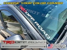 22" TRD Off Road Windshield Sticker Decal, Fits Toyota Tacoma, 4Runner, FJ