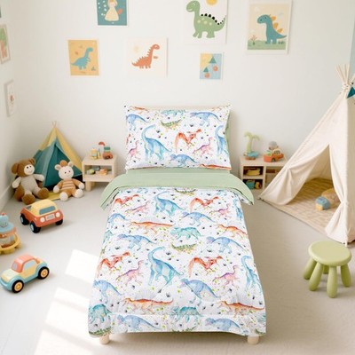 Gfu 4 Piece Toddler Bedding Set Ultra Soft And Breathable Toddler Comforter