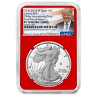 2026-W $1 1-oz Proof American Silver Eagle NGC PF70UC FDI Trump Label Red Core