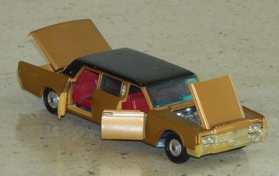 A collectible scale model Lincoln Continental Stretched Limousine from