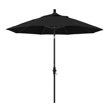 Pemberly Row 9' Patio Umbrella in Sun brella 1A Black/Stone Black