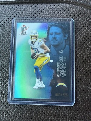 Justin Herbert 2025 Topps Signature Class Teal Refractor #30 /225 Chargers