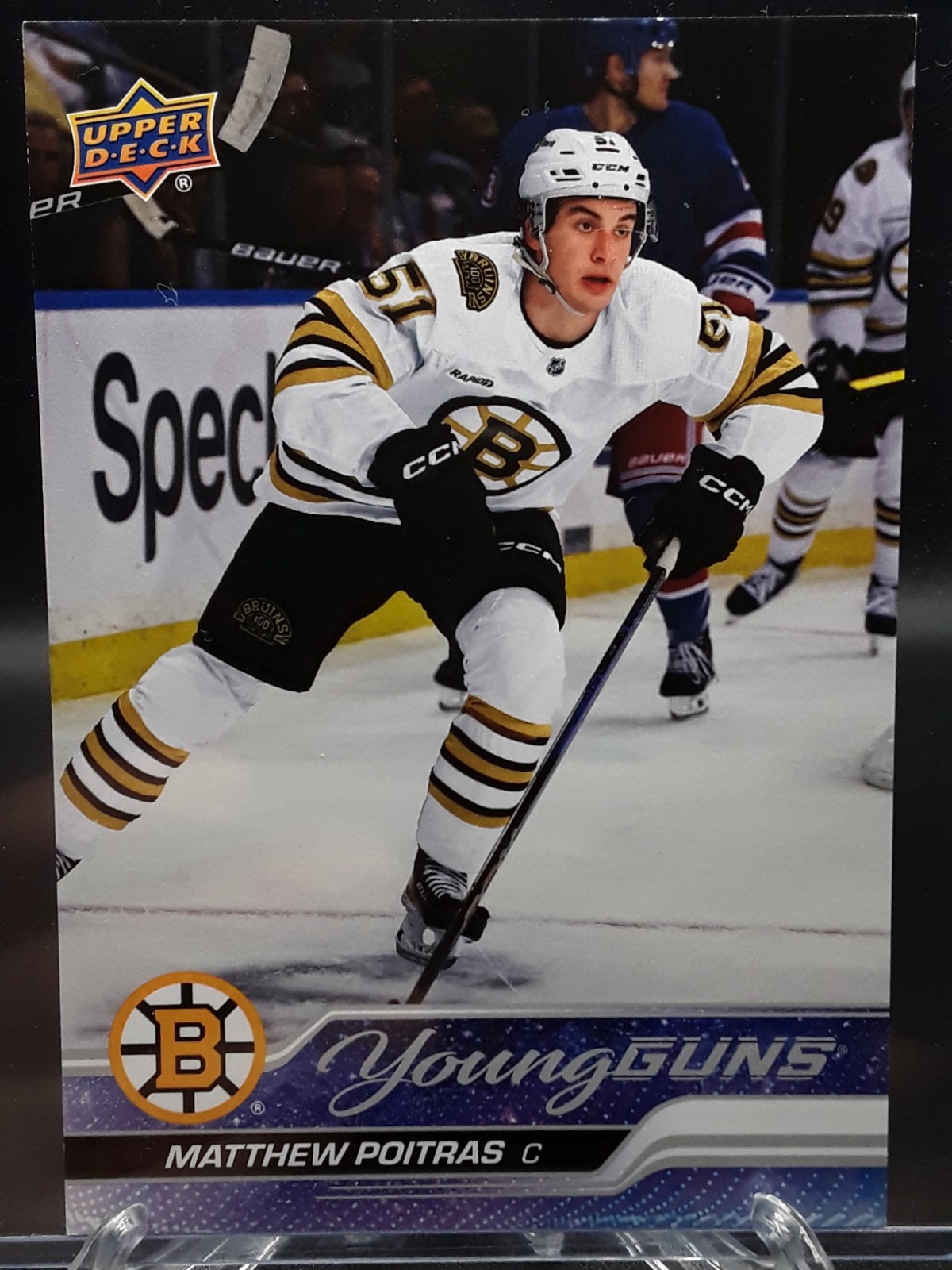 2023-24 Upper Deck Matthew Poitras RC Oversized Jumbo Young Guns Bruins #478
