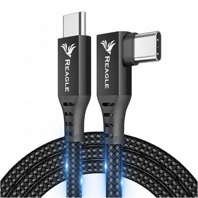 REAGLE USB-C VR-Brillen-Kabel 5m 90° Winkel Oculus Meta Quest Pro 3S PC SteamVR