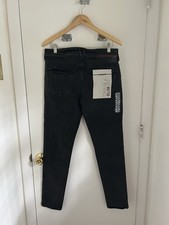 Vayder Men  s Jeans Slim Emanuele Black Size 32 New W/Tags