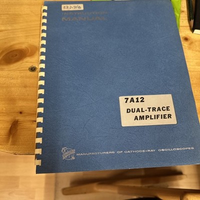 TEKTRONIX Manuals 7A12 In Original ￼