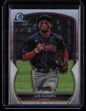 2023 BOWMAN DRAFT CHROME REFRACTORS LUIS GUANIPA RC ATLANTA BRAVES #BDC-78
