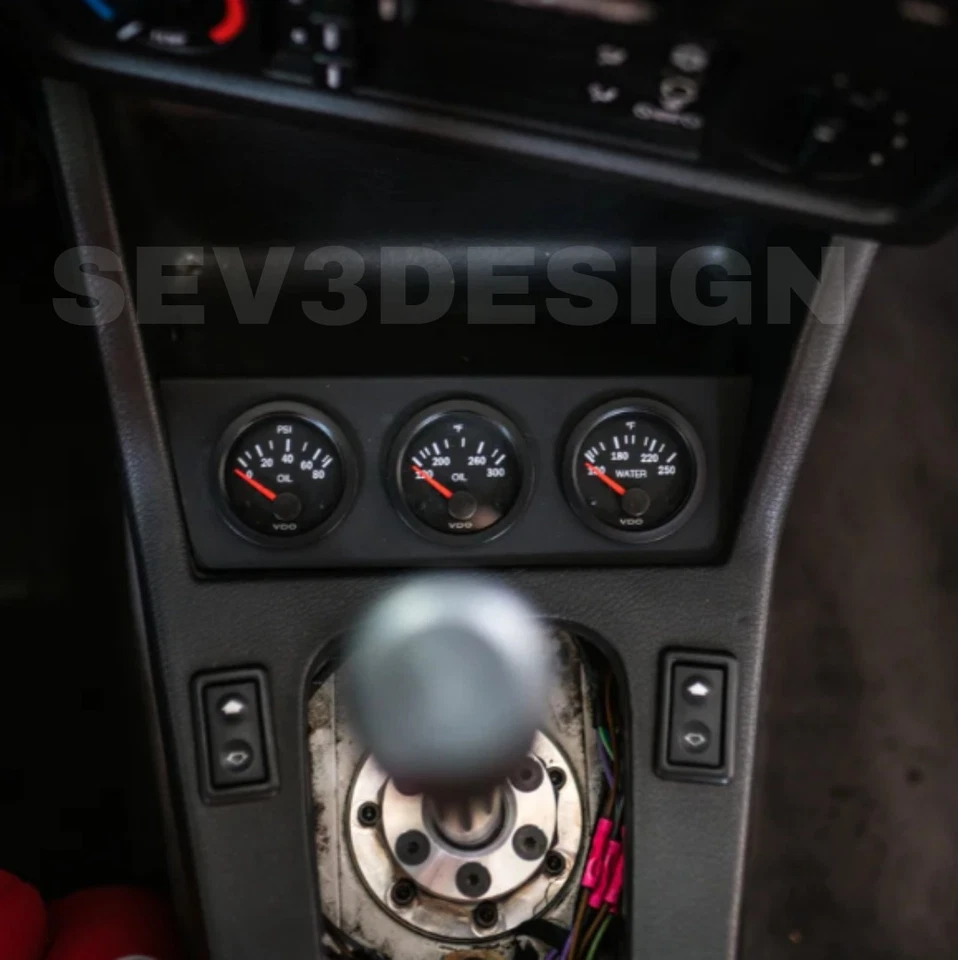 Porta Manometro per BMW E30 / GAUGE HOLDER 52MM - Immagine 2 di 2