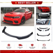Front Bumper Lip 3-Piece Kit for 2020-23 Dodge Charger Widebody ABS