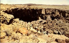 Shoshone ID postcard SHOSHONE INDIAN ICE CAVES ENTRANCE MASONRY j/26 BB2120