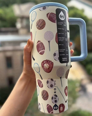 #ad #ad Hydro Jug Traveler 40 Oz Red Western Style Limited Edition Tumblernew $50.00