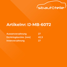 ANTRIEBSWELLE VORDERACHSE RECHTS Für MERCEDES W176 W242 W246 C117 X117 180-220