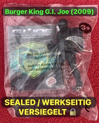 Burger King G.I. Joe Snake Eyes Figur 2009 Rise of Cobra Actionfigur NEU & OVP
