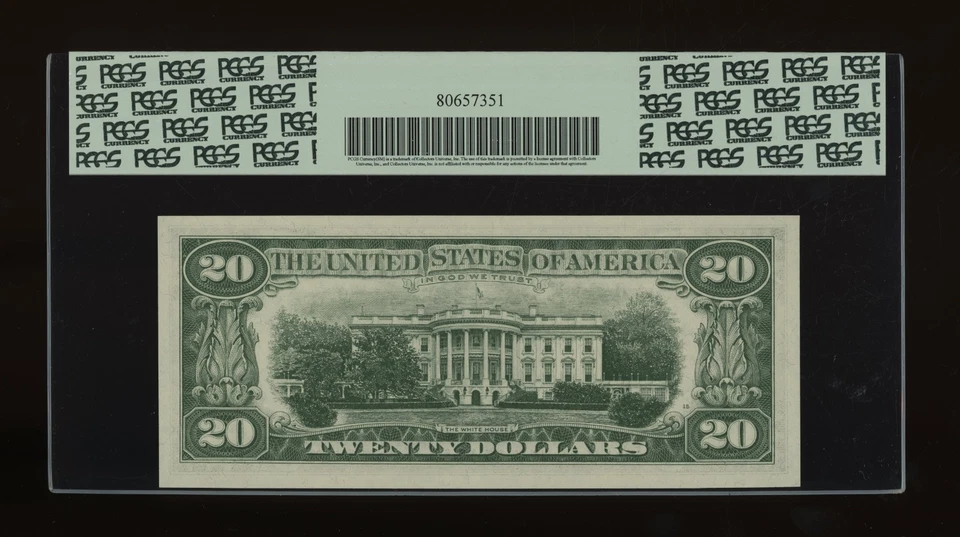 DBR 1963-A $20 FRN Cleveland Fr. 2066-D PCGS 64 PPQ Serial D38008345A - Image 2 of 2