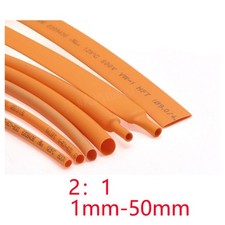 Heat Shrink 2:1 Heatshrink Tube 1mm - 50mm Cable Wire Electrical Sleeving Orange