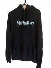 Quiksilver Black Pullover Hoodie XL Made in Pakistan