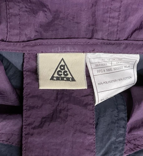 Chaqueta cortavientos embalable vintage Y2K NIKE ACG ANORAK gorpcore hombres M - Imagen 4 de 21