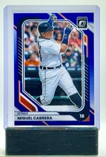 2026 Panini Donruss Baseball Miguel Cabrera FOTL Optic Blue Glitter 6/6 Bookend