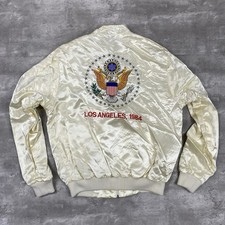 vintage 1984 USA-1 Los Angeles jacket Mens L HIGH 5 satin eagle United States