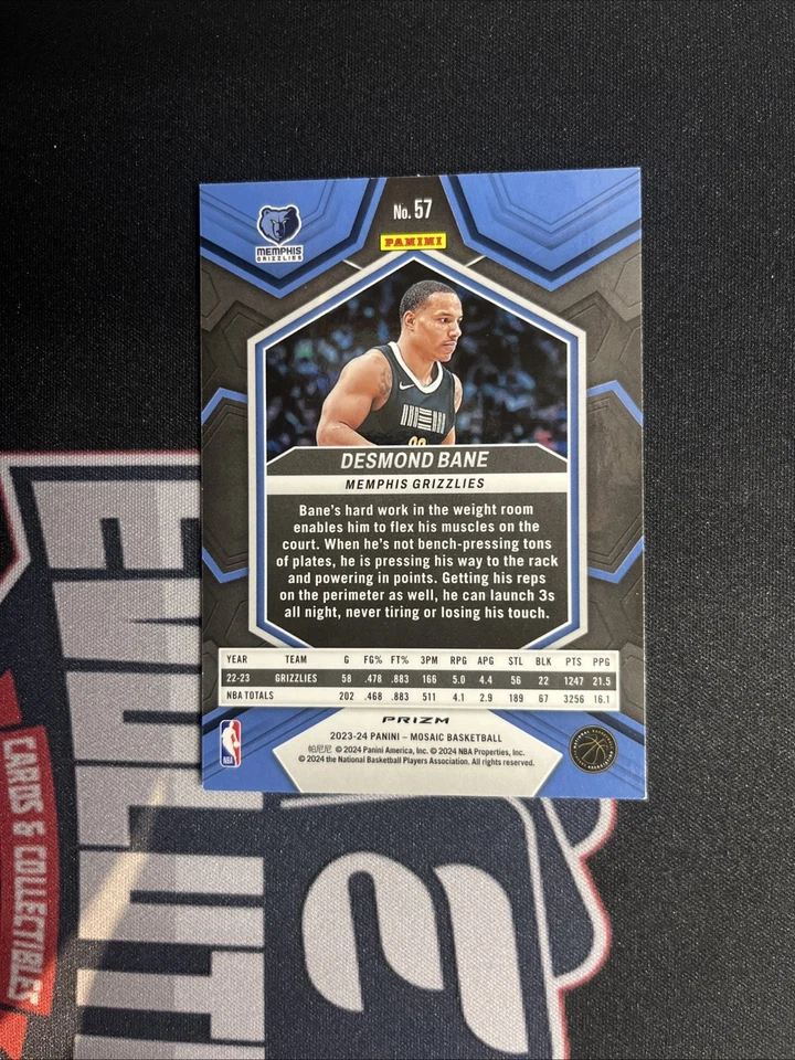 2023-24 Mosaic Desmond Bane Glitter Prizm #57 Grizzlies - Image 2 of 2