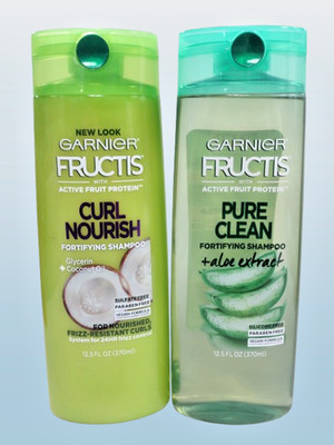 GARNIER FRUCTIS FORTIFYING SHAMPOO CURL NOURISH & PURE CLEAN 12.5 OZ NWOB 2PCS