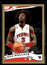 2005-06 Topps Gold Ben Wallace 21/99 Detroit Pistons #133