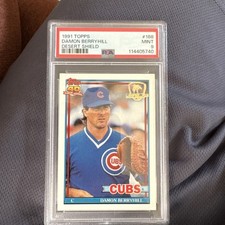 1991 Topps Desert Shield #188 DAMON BERRYHILL PSA 9 CUBS