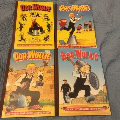 X4 Comic Book Bundle ''OOr Wullie'' 1990, 1986, 1988, 2002, SoftBank