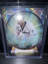 2021 Topps Stadium Club Chrome - Crystal Ball Jazz Chisholm  Wave Refractor (RC)