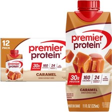 Premier Protein Shake, Caramel, 30g Protein, No Added Sugar, 24 Vitamins Min...