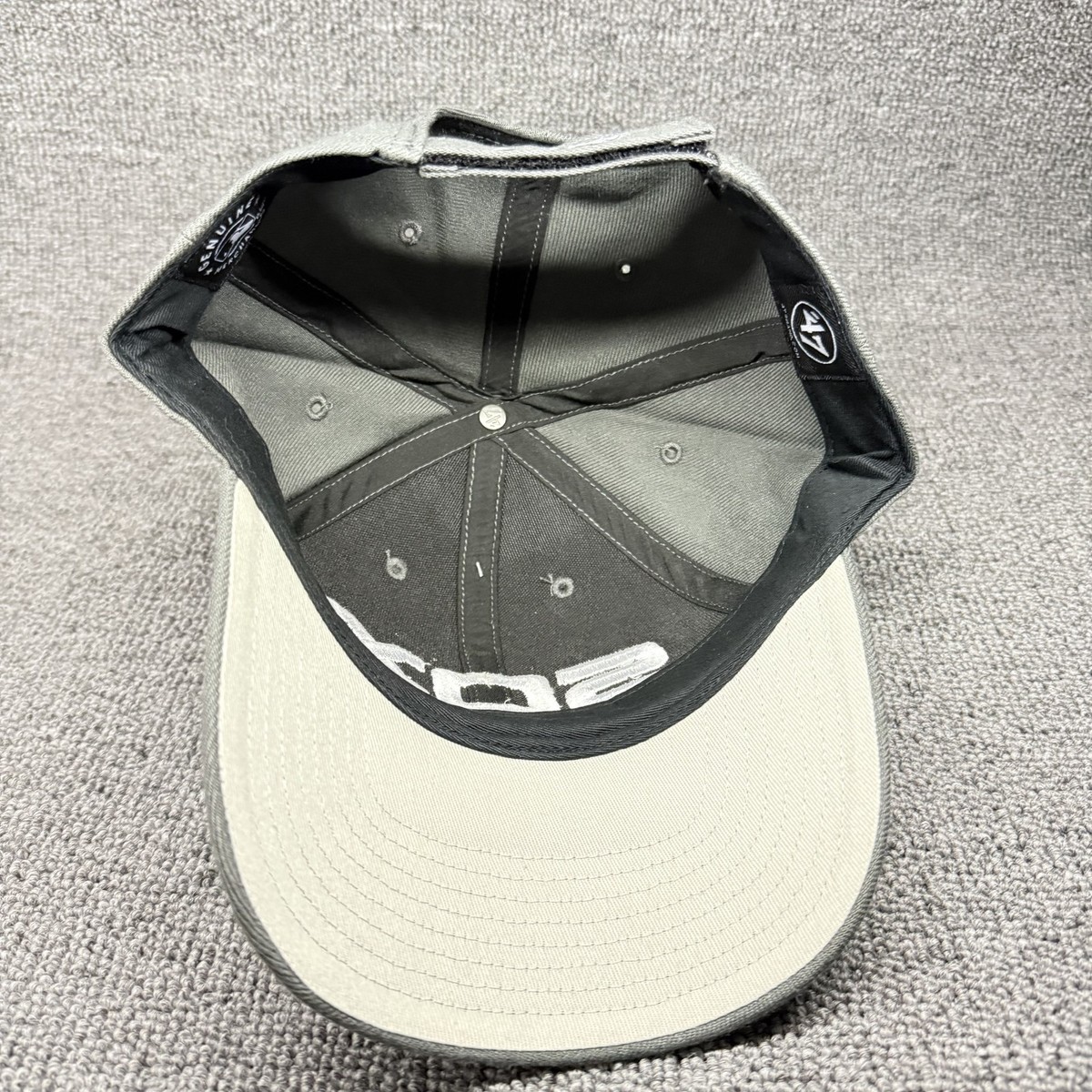 Chicago White Sox '47 Brand MVP Hat Gray Adjustable MLB Baseball Cap SOX Logo