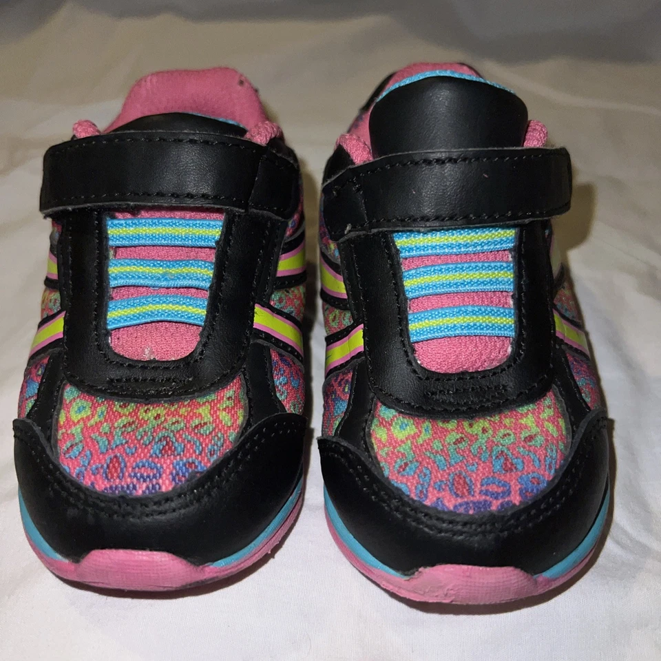 Zapatos Dora The Explorer para niños pequeños talla 5,5 gancho y bucle 2014 Viacom Cheetah rosa Foto 2 de 4