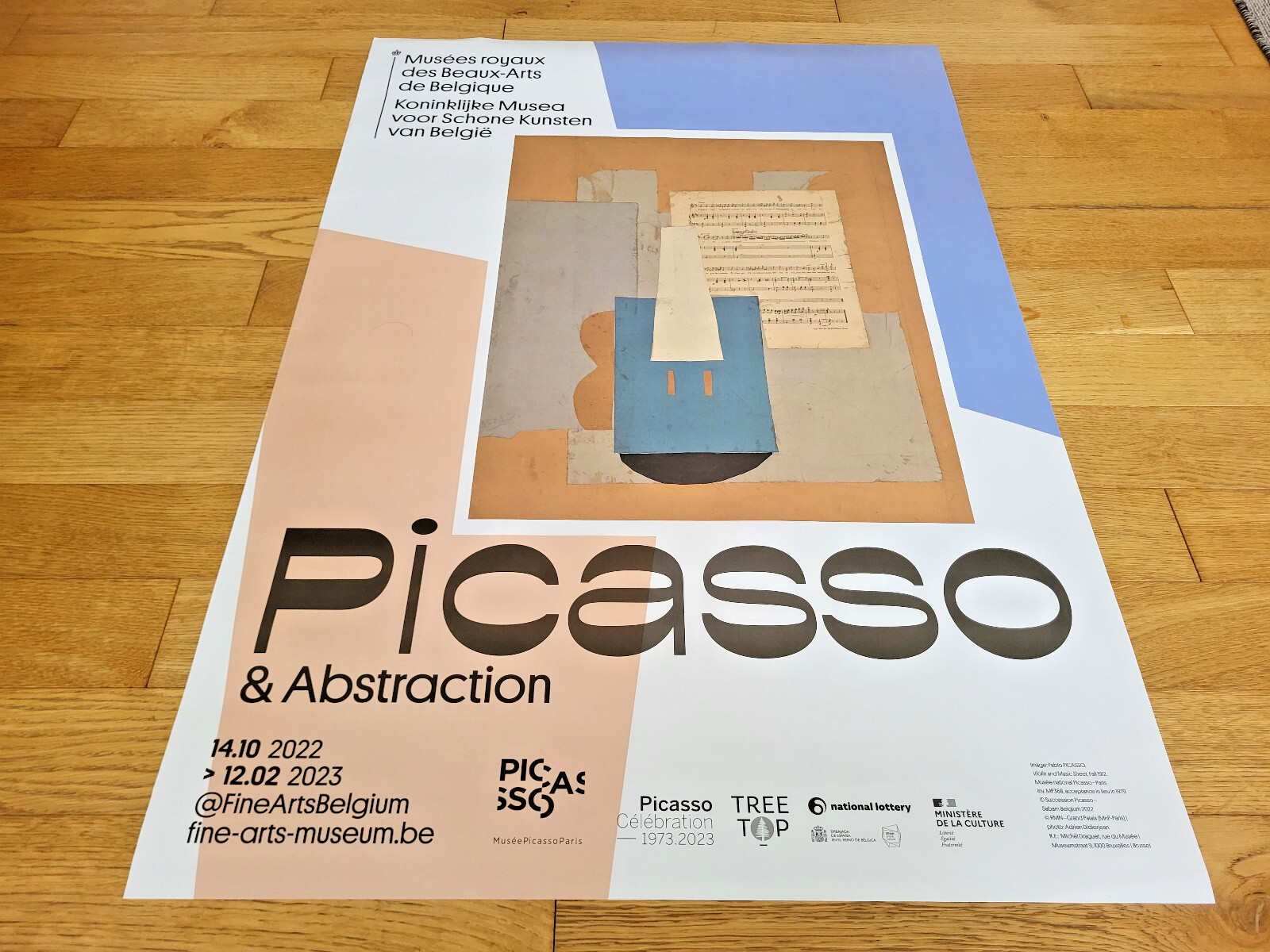 PABLO PICASSO - AFFICHE ORIGINALE D'EXPOSITION - MUSEES ROYAUX BRUXELLES - 2022 image 7